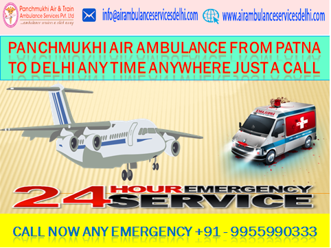Panchmukhi Air Ambulance from Delhi at Low Fare